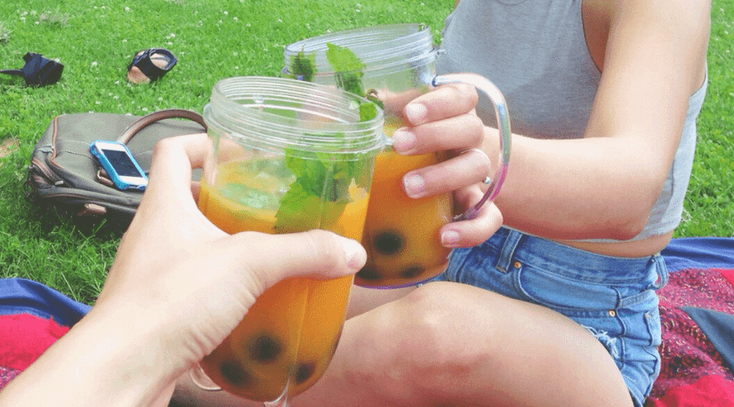 cheers drink picnic mint