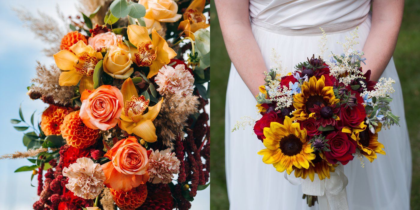 Showcase September Wedding Colors With Stunning Fall Flowers