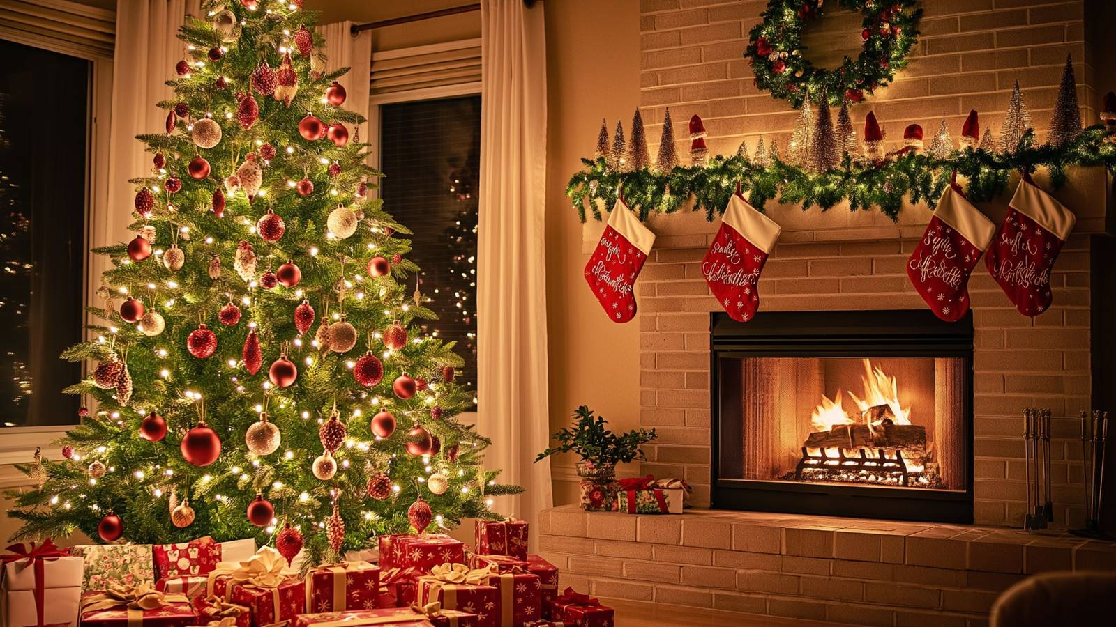 Make the Season Bright With a Red Christmas Tree